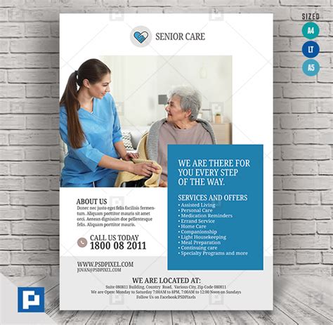 Home Care Services Flyer - PSDPixel