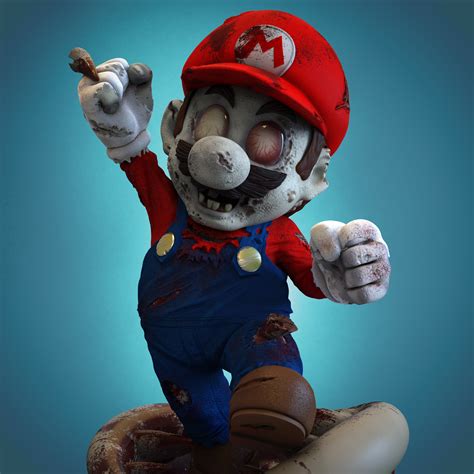 Super Mario Zombie - ZBrushCentral