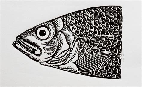 Image result for fish lino print | Lino print, Woodcuts prints, Fish ...