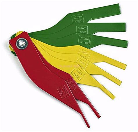 8 in 1 Automotive Brake Pad Feeler Lining Thickness Gauge Measure Tools ...