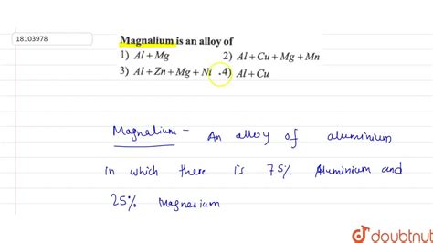 magnalium is an alloy of