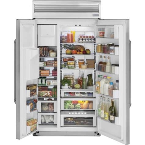 GE Monogram ZISP480DKSS 48 Inch Built-in Side-by-Side Refrigerator