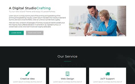 UCard - Landing Page Template #69307