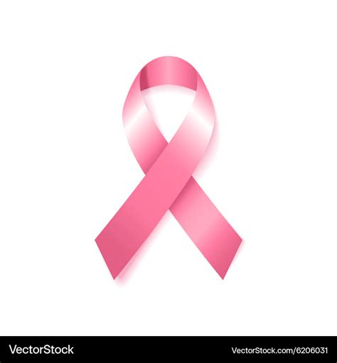 Breast cancer awareness pink ribbon Royalty Free Vector