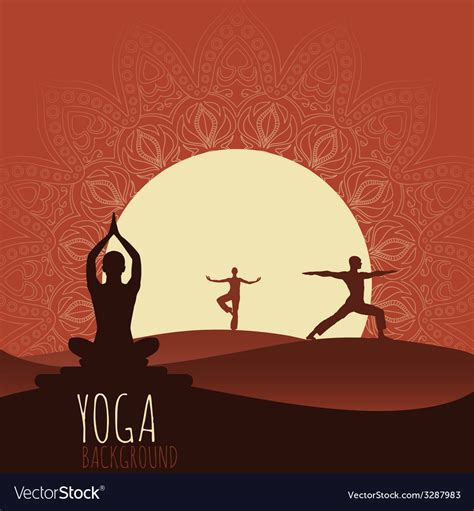 Yoga background Royalty Free Vector Image - VectorStock