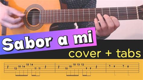 SABOR A MI on Guitar - Cover Tutorial Lesson Tabs Chords | Guitar ...