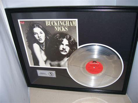 popsike.com - NICKS & BUCKINGHAM - BUCKINGHAM NICKS SILVER LP FRAMED DISPLAY , POLYDOR PD 5058 ...