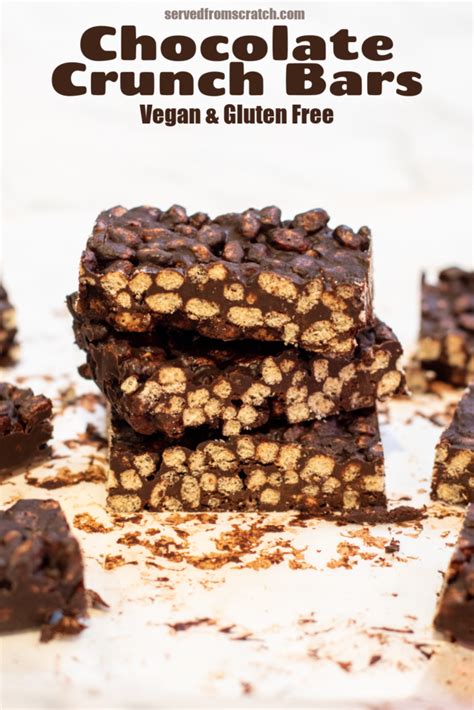 Chocolate Crunch Bars - Vegan - Served From Scratch