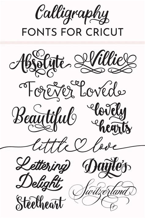 Handwritten Fonts Cricut Fonts Cricut Fonts Lettering Cricut Projects ...