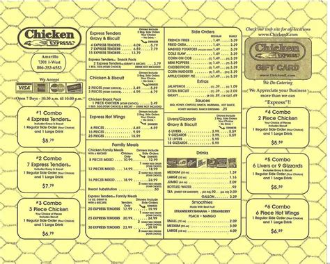 Chicken Express Menu, Menu for Chicken Express, Amarillo, Amarillo - Urbanspoon/Zomato