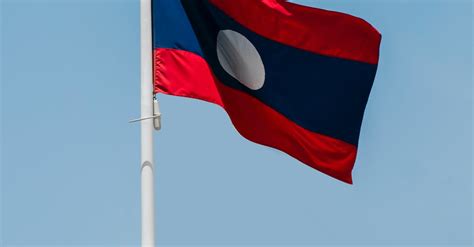 The National Flag of Laos · Free Stock Photo