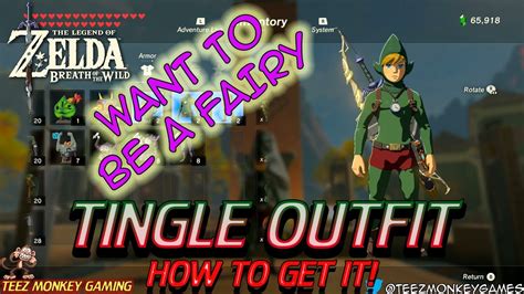 Zelda Breath of the Wild - Tingle Armor How to Get It - YouTube