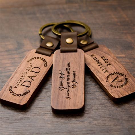 Engraved Wood Key Chain – MUUJEE