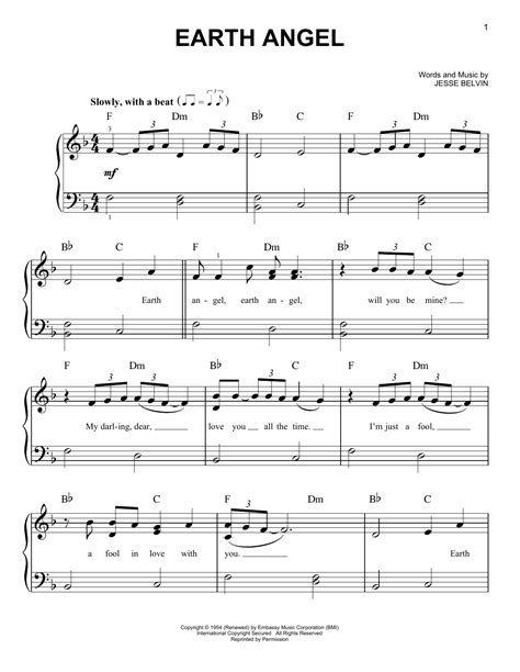 Earth Angel | Sheet Music Direct