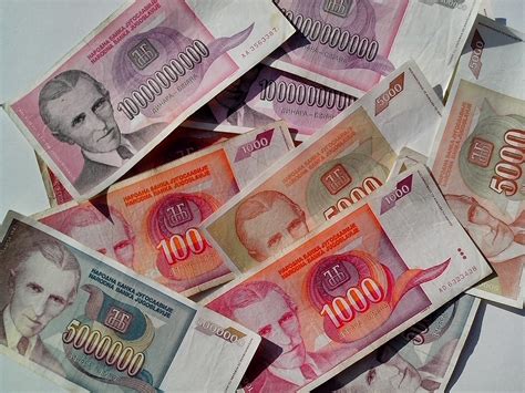 Free picture: currency, bills, Nikola, Tesla, Serbia, Yugoslavia