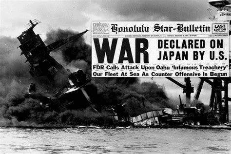 Headlines & photos: Japan bombs Pearl Harbor in Hawaii - US declares ...