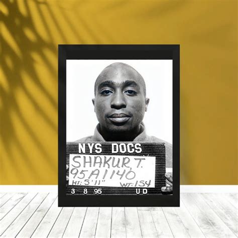 Tupac Shakur Mugshot Poster Tupac Arrested Photo Print - Etsy