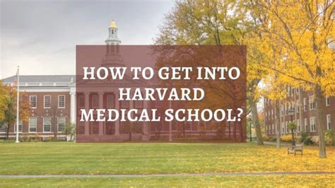 How to Get Into Harvard Medical School? | Requirements