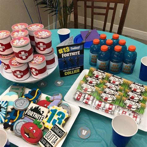 Fortnite birthday, Fortnite birthday party ideas, Fortnite cookies, Fortnite party food | Boy ...