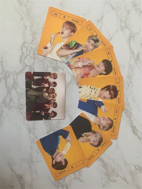 BTS McDonalds Photocards Laminated 2021 | Etsy