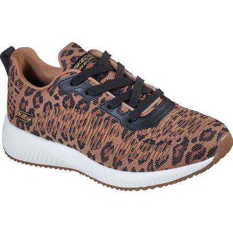 SKECHERS Women's BOBS Squad Mighty Leopard Shoes | Academy