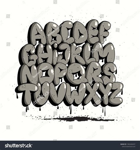 Graffiti Straight Letters Alphabet – Caipm