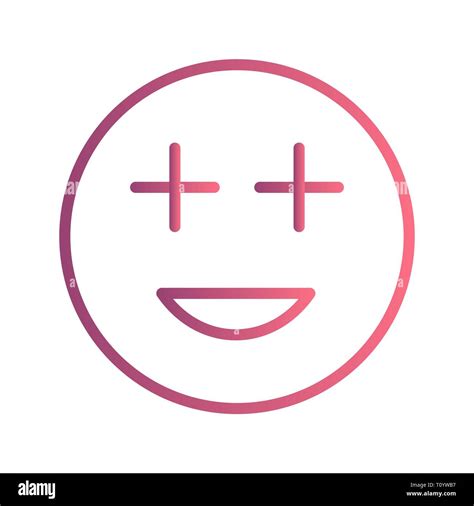 Illustration Positive Emoji Icon Stock Photo - Alamy