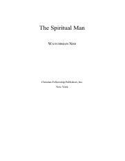 The_Spiritual_Man.pdf - The Spiritual Man WATCHMAN NEE Christian Fellowship Publishers, Inc. New ...