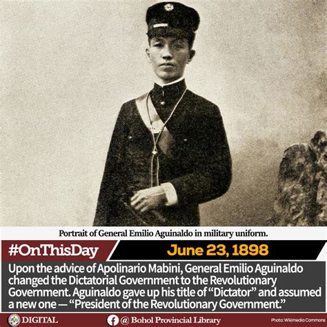 #OnThisDay June 23, 1898, upon... - Bohol Provincial Library | Facebook