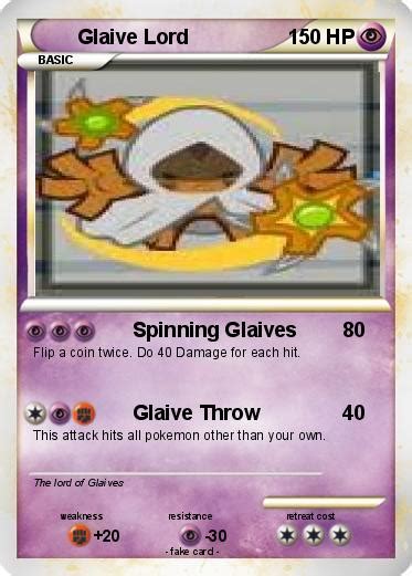 Pokémon Glaive Lord - Spinning Glaives - My Pokemon Card