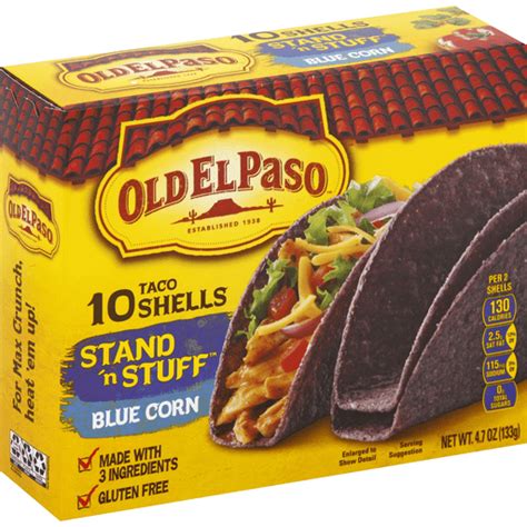 Old El Paso Stand 'n Stuff Taco Shells, Blue Corn | Salt, Spices ...