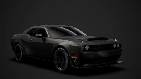 Dodge Challenger SRT Demon Carbon 2020 3D | CGTrader