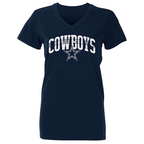 NFL Women’s V-Neck Short Sleeve T-shirt – Dallas Cowboys