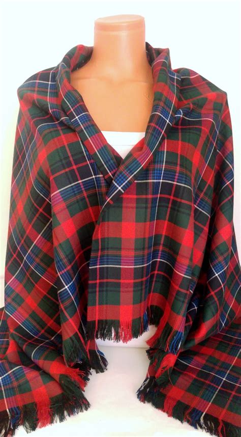 Red and Green Blanket Scarf Plaid Scarf Holiday Fashion Scarf