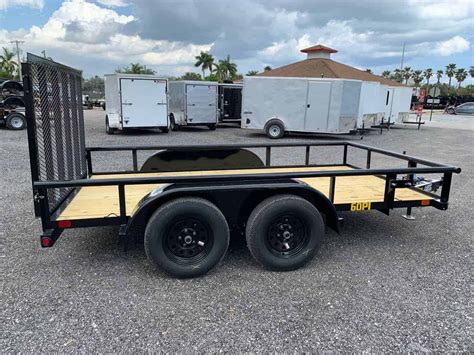 60PI-12 BIG TEX 6.5X12 TANDEM AXLE UTILITY TRAILER WITH RAMP GATE 1 BRAKE AXLE | All American ...