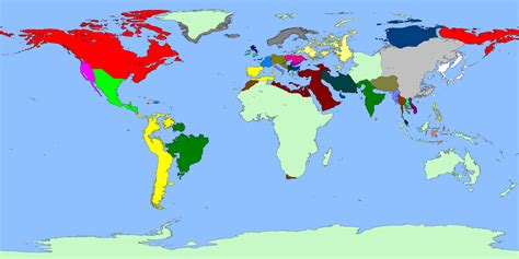 World Map If The Polar Ice Caps Had Melted Around The 1700's : r/pics