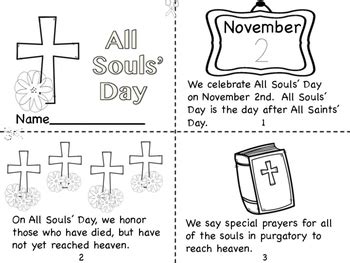 All Souls' Day Mini Book/Coloring Pages by Miss P's PreK Pups | TpT