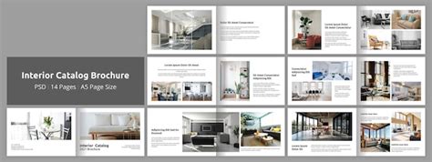 Interior Catalog Brochure Design Template | Premium AI-generated PSD