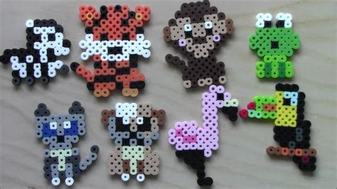 Easy Perler Bead Animals Keychains and Magnets #3 - YouTube