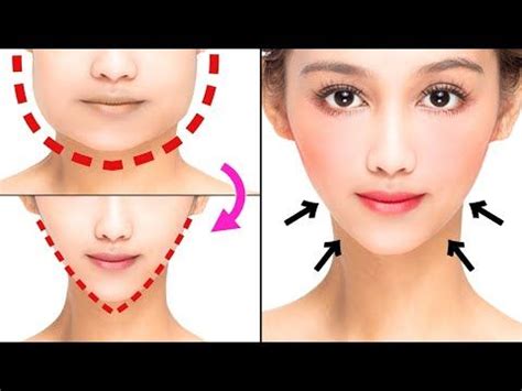 5mins V Shape Face Exercise | Japanese Face Massage to Slim Down Your ...