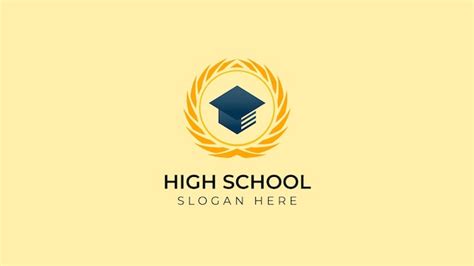 Premium Vector | High school logo template