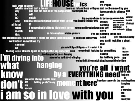 Lifehouse | Lifehouse lyrics, Lyrics, Music lyrics