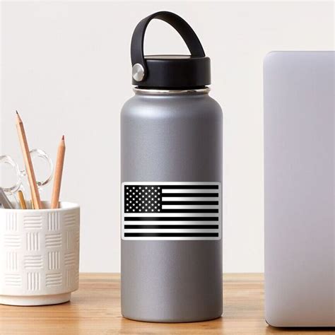 "American Flag - Black & White" Sticker for Sale by daviesgeek | Redbubble