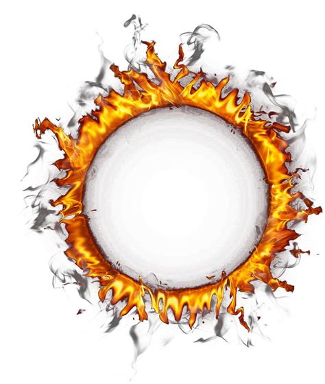 Glowing Burning Circle Png - Fire Circle Transparent Background Clipart - Full Size Clipart ...