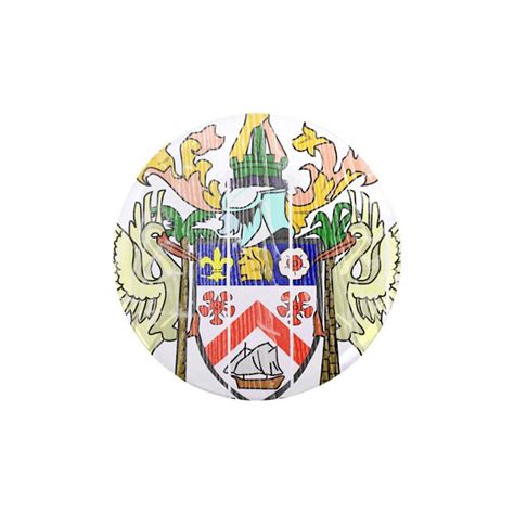 Saint Kitts Nevis Coat Of Arms 2.25" Button (10 pa by CoatOfArmswood