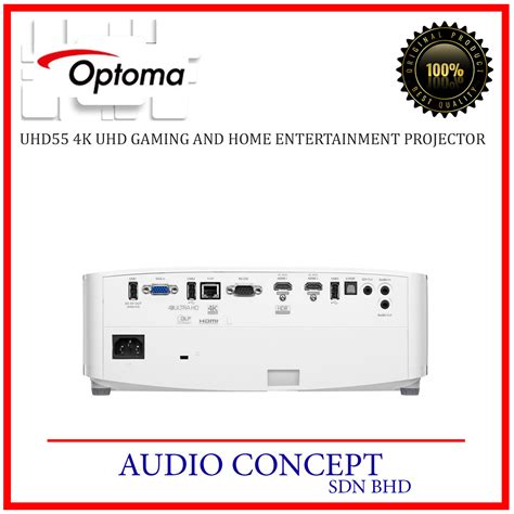 Optoma UHD55 Smart 4K UHD Home Cinema Projector - Audio Concept