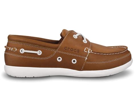 Crocs™ Harborline | Mens Boat Shoe | Crocs, Inc. | Boat shoes, Leather ...