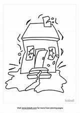 Earthquake Terremoto Colorare Pintar Ausmalbilder Coloriage Disegno  sketch template