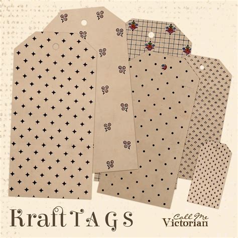 Free Digital Kraft Paper Tags – Call Me Victorian