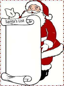 Free! Christmas Santa's List by Christine Maxwell Hand to Heart | TPT